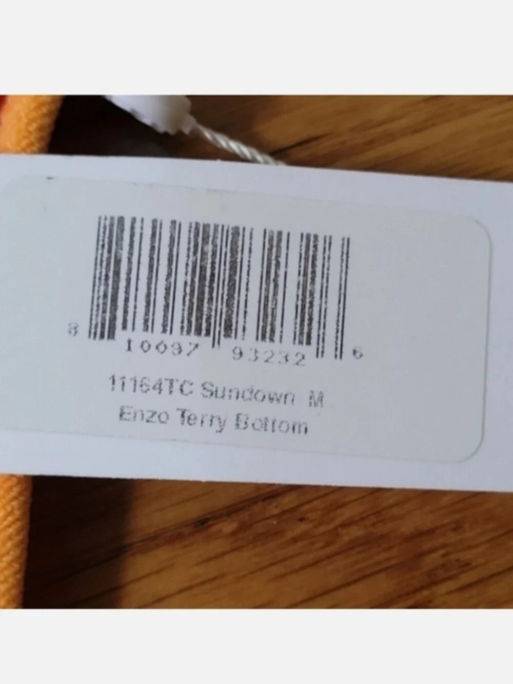 NWT FRANKIES BIKINIS TERRY SET IN SUNDOWN HARLOW ENZO